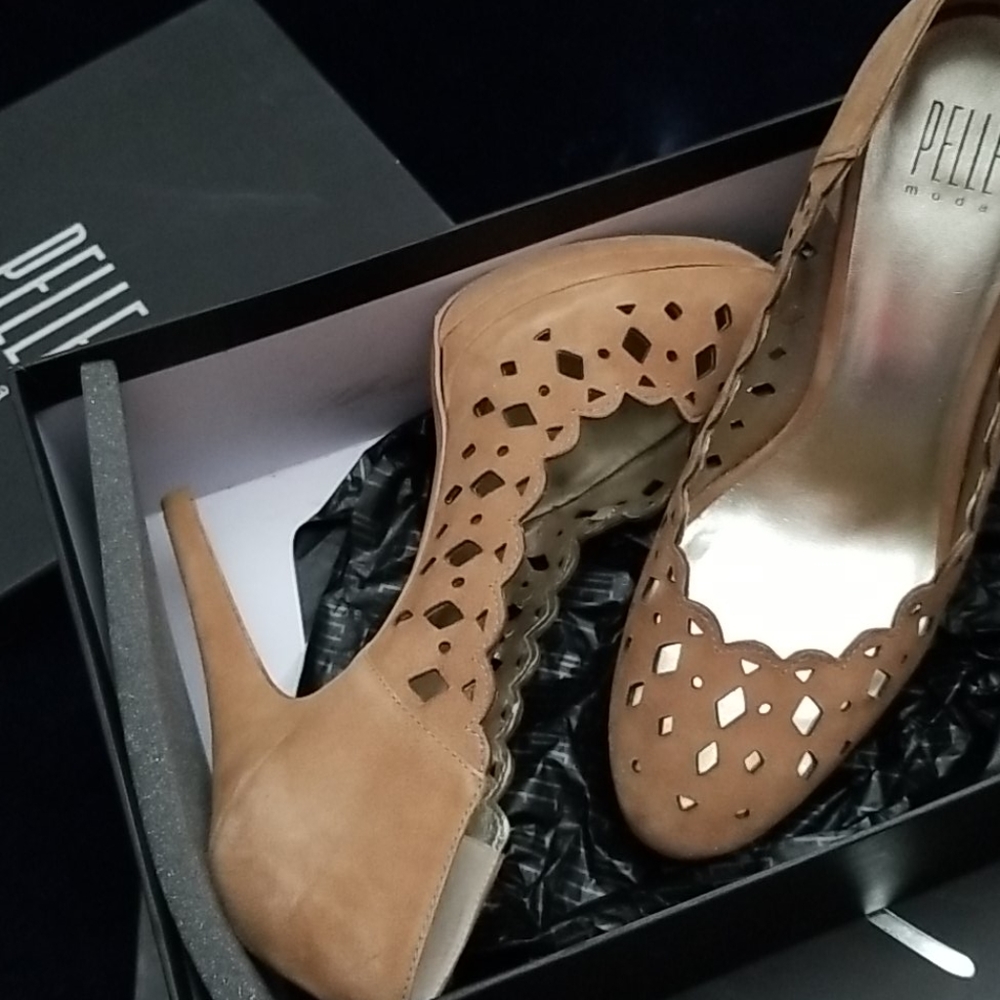 Pelle Suede heels